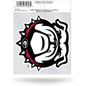 Rico Industries NCAA Georgia Bulldogs - Bulldog Small Static Cling Decal
