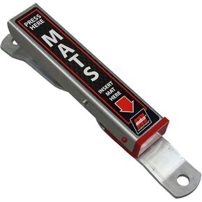 Malco Mat Clamp - Heavy Duty Aluminum Car Wash Floor Mat Hanger/Hold Your Floor Mats While You Clean Your Car/Single (810149)