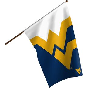 FOCO NCAA West Virginia Mountaineers Unisex Double Sided 40' x 28' Team Logo Vertical Flag, Vertical 40' x 28', One Size