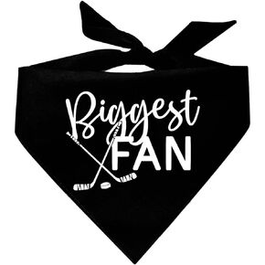 Biggest Fan Ice Hockey Dog Bandana (Royal, OS 923)