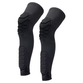 PATIKIL XL Knee Calf Pads, 2 Pack Knee Braces Pad Compression Leg Sleeve Protective Calf Shin Guard for Youth Adults Football Basketball Baseball, Grey