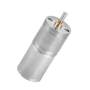 ViaGasaFamido DC Gear Motor 12V 25GA-370 Full Metal Brush Gear Motor High Low Speed Reduction Geared Motor Centric Output Shaft 25mm Outer Diameter for Electronic Lock(12V