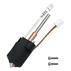 3D Printing Accessories K1C Ceramic Heating Block Hot End Kit, All Metal Quick Replacement Nozzle Kit, High-Temperature Resistant 300℃ Hot End Heating Block Suitable for Creativity K1C 3D Printer
