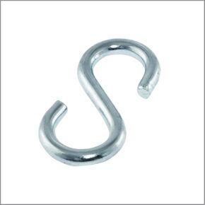 100 Pack S Hooks, Heavy Duty, 1.625" L x 0.135" Diameter S Shaped Hook for Hanging Signs, Displays, Products on Racks, in Retail, Hang Plants, Curtains, Jewelry, Kitchenware, in Household