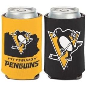 WinCraft NHL Pittsburgh Penguins 1-Pack 12 oz. 2-Sided State Design Can Cooler