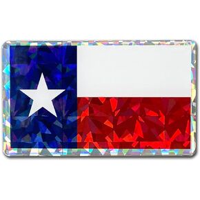 Elektroplate State of Texas Flag Automotive Decal 3.25" x 3.25" | Premium All-Weather Lonestar State Sticker Decal for Cars, Trucks, Coolers, Laptops, and More