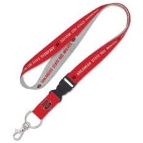 Arkansas State Red Wolves Lanyard w/detachable buckle 1"