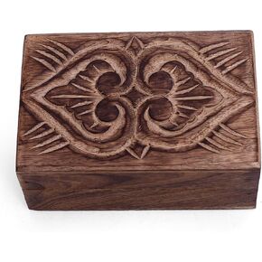 Great Birthday Gift Ideas Handmade Decorative Wooden Jewelry Box Jewelry Organizer Keepsake Box Treasure Chest Trinket Holder Watch Box Storage Box Housewarming Gifts Women