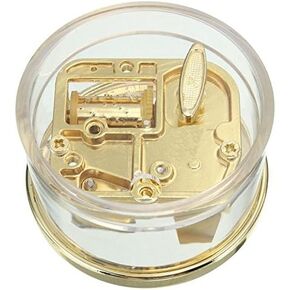 MAYMII Tiny Wind Up Circle in Gold DIY Musical Box Beautiful Melody Gift Song YOU ARE MY SUNSHINE