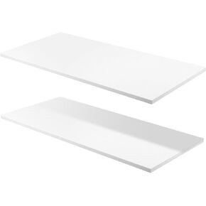 Cabinet Shelf Melamine White Floating Shelves Wood Shelves for Wall Wooden Storage Display Shelf Board for Bathroom Bedroom Kitchen Garage, 5/8 Inch Thick(24 x 14 Inch,2 Pcs) in Saudi Arabia