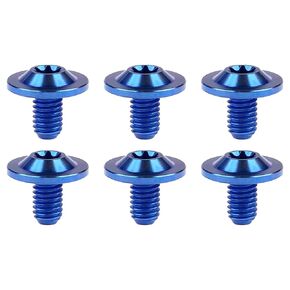 Titanium Bolt Torx Head M6x10 15 20mm Screw for Bicycle Motorcycle Car Modification Pack of 6 (Black, M6x20mm)
