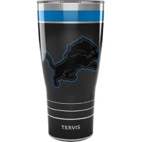 Tervis Traveler NFL Detroit Lions - Night Game Triple Walled Insulated Tumbler Travel Cup Keeps Drinks Cold & Hot, 30oz, Stainless Steel