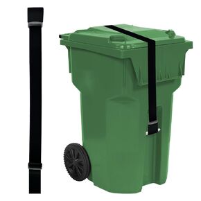 2 Pcs Trash Can Lid Lock, Trash Can Bands Adjustable Garbage Can Lock Bear/Squirrels/Dog/Animals Proof Trash Can for Outdoor Garbage Can with Lid