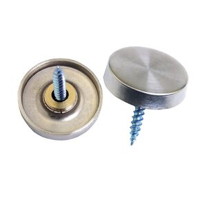 8PCS 25mm Stainless Steel Upholstery Screws Head Covers Screw Covers Caps Decorative Mirror Screws Cap Nails