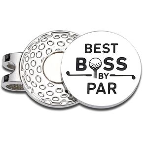 Fathers Day Present for Husband from Wife Gag Gifts for Dad from Daughter Best Dad by Par Golf Ball Marker New Daddy Birthday Gifts for First Time Dad to Be Valentines Day Christmas Magnetic Hat Clip
