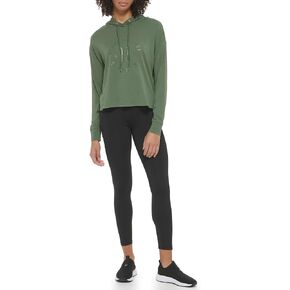 Tommy Hilfiger Women's Casual Hood With Drawcord Long Sleeve Hooded Tee