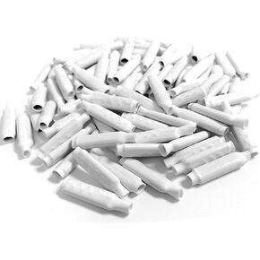Low Votage Wire B Connectors with Filled Gel for Telephone Alarm Wire Crimp Bean Splice, Wet Blue 100pcs + Dry White 100pcs