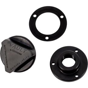 SEAVIEW Vault Pro Transom Drain Plug | Drain Plug + Garboard + Gasket | Top Boat Plug & Ibex Innovation Winner | No Tools Required for Loosening The Boat Drain Plug | Black Plastic