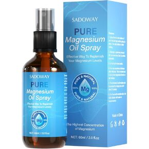 SADOWAY Magnesium Oil Spray: Pure Magnesium Oil Spray can Soften The Skin Relieve Dry Skin Quickly Absorb Into The Skin Suitable for All Skin Types