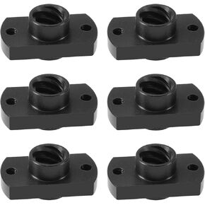 Create idea 6PCS T8 Lead Screw POM Nut 3D Printer Z Axis Trapezoid Motor Screw Nuts Compatible with Creality CR10 CR-10S Ender-3 Ender 3S Ender3 Pro 3D Printers