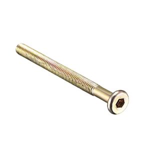 uxcell M6x70mm Furniture Bolt Hex Socket Drive Round Head Screw 50mm Thread Length Zinc Plating 5pcs