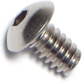 014973178222 Button Head Socket Cap Screws, 6-32 x 1/4, Piece-20