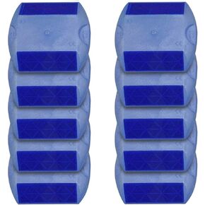 مجموعة 10 علامات رصيف صفراء من شركة Municipal Supply & Sign Co - عاكسات واضحة للغاية للطرق ومواقف السيارات لتعزيز السلامة - حل متين لوضع علامات على الرصيف للطرق والممرات in Kuwait