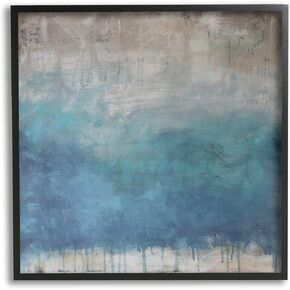 Stupell Industries Paint Drip Hatched Blue Abstract Modern Ombre, Design by Judi Bagnato