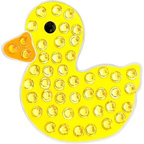 NAVIKA Rubber Ducky Golf Ball Marker with Austrian Crystals & Magnetic Hat Clip | Duck Themed Golfing Accessory | Great Gift for Duck Lovers | Bling Duck Marker