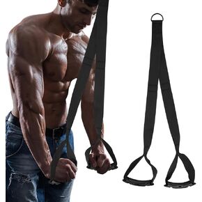Rope Pull Down Attachment with Handle, Three Custom Lengths Gym Rope Attachment Cable Rope Cable Machine Attachments for Gym Home Back Shoulders Triceps