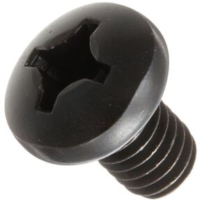 Small Parts FSC51612PPSB Steel Pan Head Machine Screw, Black Oxide Finish, ASME B18.6.3, #4 Phillips Drive, 5/16"-18 Thread Size, 1/2" Length, Fully Threaded, Import (Pack of 25)