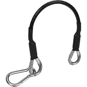 10in/25.4cm Gym Extension Cable with Carabiner, Home Gym Machine Cable Extension Accessories Attachment Compatible with Bowflex Fitness Extension Cables for Leg Extensions