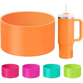 NBOOCUP Protective Silicone Boot for Stanley Cup The Heat Wave 20-40oz, Made for Hydro Flask 12-24oz & Simple Modern 20-40oz, Anti-Slip Sleeve Cover for More Tumblers & Water Bottles with 2.8-3" Base