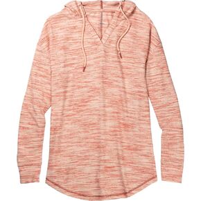 Legendary Whitetails Women's Space Dye Knit V-Neck Pullover Hoodie Top