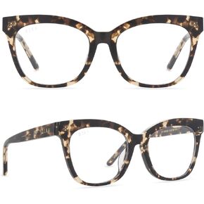 نظارات DIFF Eyewear Winston Designer Square Computer نظارات حجب الضوء الأزرق للرجال والنساء