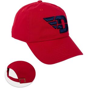 Desert Cactus University of Dayton Baseball Hat Flyers UD Brimmed Embroirderd Hats Cap Adjustable Cloth Strap Adult (Style B) Red