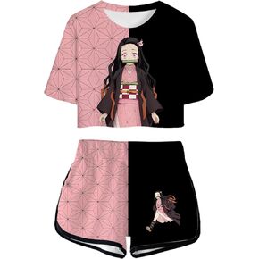 Cute Girls/Ladies Shirt Short Sleeve Suit Women Summer Sport Suit