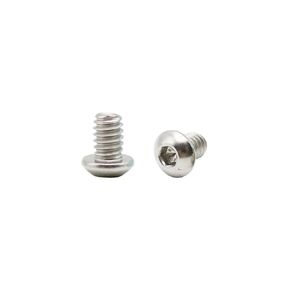 1/4-20×3/8" Button Head Socket Cap Bolts Screws 304 Stainless Steel Machine Screws Bolts Fully Machine Thread Allen Hex Drive, Pack of 20