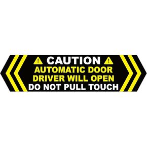 1.5x6 inch 6 PCS Caution Automatic Door Do Not Touch Stickers