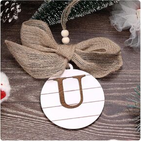 JSJOY Christmas Party Decorations Outdoor Christmas Decor Mens Christmas Gifts Initial W Christmas Hanging Decorations