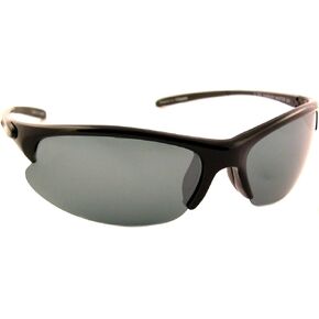 Sea Striker Harbor Master Polarized Sunglasses with Black Frame,Silver Mirror and Grey Lens (Fits Medium to Large Faces)