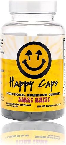 Functional Gummies - Lions Mane, Cordyceps, Chaga, Reishi - Immune System Booster & Nootropic Brain Supplement - 60 Gummies in Saudi Arabia