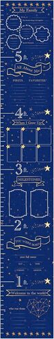 C.R. Gibson Forest Friends Vinyl Baby Growth Chart for Walls, 8" x 72", Multicolor in Saudi Arabia