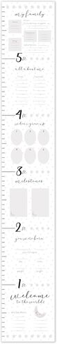 C.R. Gibson Forest Friends Vinyl Baby Growth Chart for Walls, 8" x 72", Multicolor in Saudi Arabia