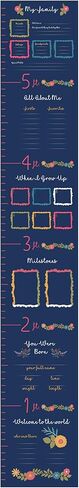C.R. Gibson Forest Friends Vinyl Baby Growth Chart for Walls, 8" x 72", Multicolor in Saudi Arabia