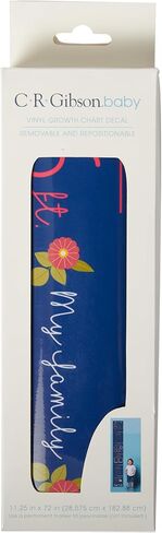 C.R. Gibson Forest Friends Vinyl Baby Growth Chart for Walls, 8" x 72", Multicolor in Saudi Arabia