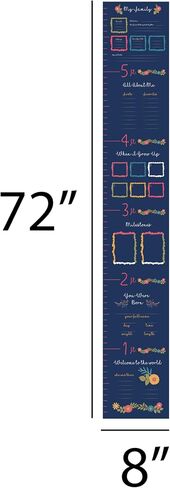 C.R. Gibson Forest Friends Vinyl Baby Growth Chart for Walls, 8" x 72", Multicolor in Saudi Arabia