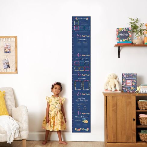 C.R. Gibson Forest Friends Vinyl Baby Growth Chart for Walls, 8" x 72", Multicolor in Saudi Arabia