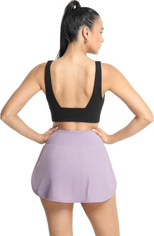 icyzone Women's Sports Bras, Padded Open Back Yoga Bras Crop Top Medium Impact in Saudi Arabia