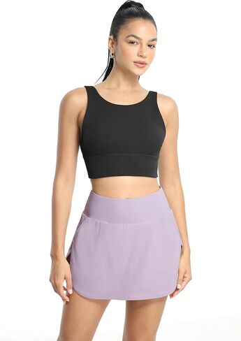icyzone Women's Sports Bras, Padded Open Back Yoga Bras Crop Top Medium Impact in Saudi Arabia